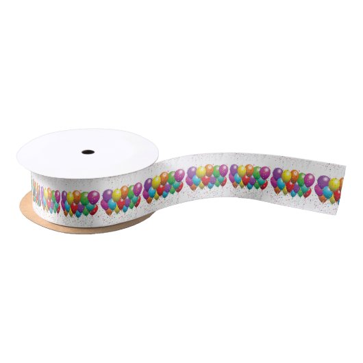 Rainbow Party Ballonnen met confetti Lint (Spoel)