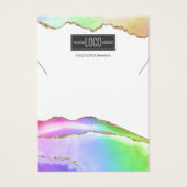 Rainbow Pastel Agate Jewelry Necklace Display (Devant)