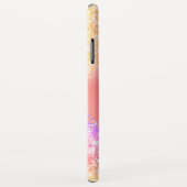 Rainbow Pastel Bling Luxe Glitter Monogram Case-Mate iPhone Case (Achterkant/rechts)