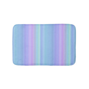 Rainbow Pastel Blue Paars Green Bath Mat