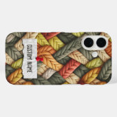 Rainbow Pastel Chunky Gebreide Granny Custom Naam Case-Mate iPhone Case (Achterkant (horizontaal))