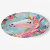 Rainbow Pastel Dream Eenhoorn Papieren Bordje (Gekanteld)