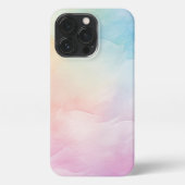 Rainbow Pastel esthetisch iPhone Hoesje (Achterkant)