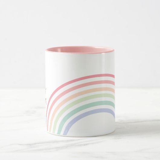 Rainbow Pastel Fille Mug (Centre)