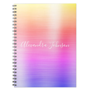 Rainbow Pastel Folie Professional Girly Notitieboek