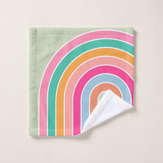 Rainbow Pastel Green (Gant de toilette)