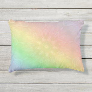 Rainbow Pastel Mandala design Buitenkussen