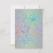 RAINBOW PASTEL PARTIES SCINTILLANT OR RÉPONSE RSVP (Dos)