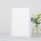 Rainbow Pastel Roze Briefpapier (Staand voorkant)