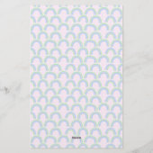 Rainbow Pastel Roze Briefpapier (Achterkant)