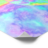 Rainbow Pastel Seashell Girls Birthday Party Poster (Hoek)