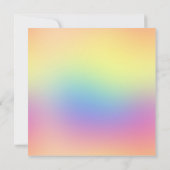 Rainbow Pastel Sparkle Diamond Weddenschap Kaart (Achterkant)