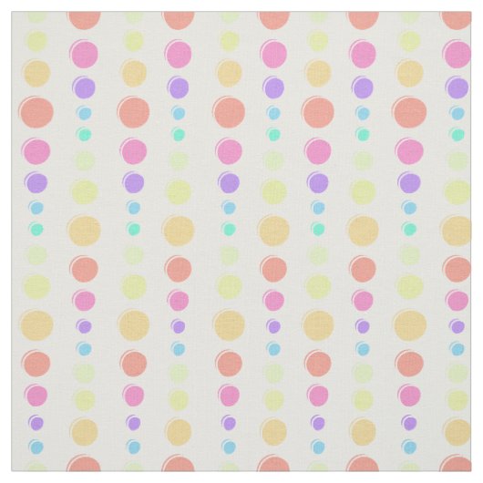 Rainbow Pastel Stippen Pattern Stof (Swatch)