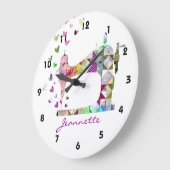 Rainbow Patchwork Quilt Sewing Machine Grote Klok (Hoek)