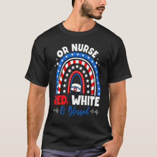 Rainbow Patriottische of Verpleegster Rood Wit Gez T-shirt
