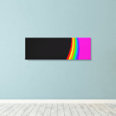 RAINBOW PATTERN CANVAS AFDRUK (Insitu (Houten vloer))