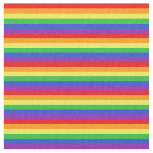 Rainbow Pattern Fabric Stof (Close Up)