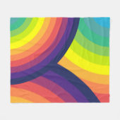 Rainbow Pattern Fleece Blanket 70 Deken (Voorkant (Horizontaal))