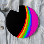 RAINBOW PATTERN RONDE BUTTON 6,0 CM (In situ)
