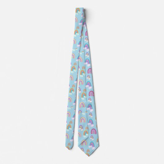Rainbow pattern stropdas (Achterkant)