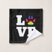 Rainbow paw (Gant de toilette)