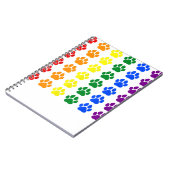 Rainbow Paw Print Dog Paw LGBT Pride LGBT Support Notitieboek (Linkerzijde)
