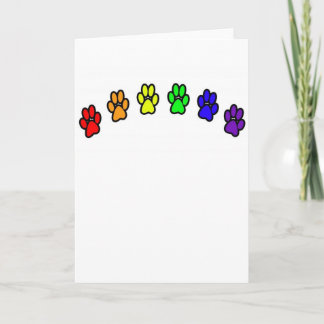 Rainbow Pawprints Kaart