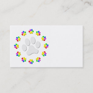 Rainbow Pawprints Visitekaartjes