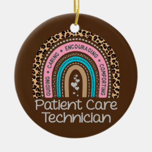 Rainbow PCT Tech Neurse patiënttechnicus Keramisch Ornament