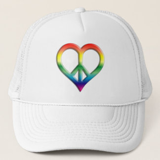 Rainbow Peace and Love Casquette