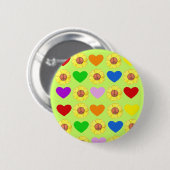 Rainbow Peace Button (Voorkant /achterkant)