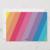 Rainbow Peace Colorant Carte photo de vacances (Dos)