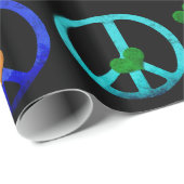 Rainbow Peace Hearts Cadeaupapier (Rol Hoek)