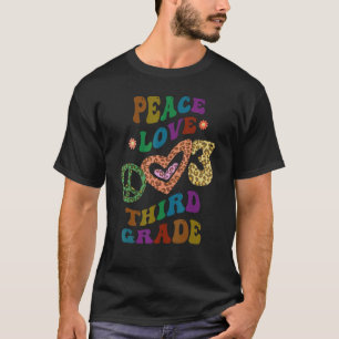 Rainbow PEACE LIVE DRIE GRADRUKDRUKDRUKREEDS T-shirt