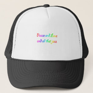 Rainbow Peace Love en al dat Jazz Trucker Pet