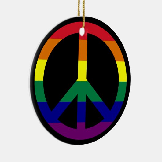 Rainbow Peace Ornament (Rechts)