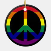 Rainbow Peace Ornament (Achterkant)