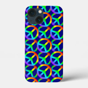 Rainbow Peace Sign-draagtas iPhone 13 Mini Hoesje