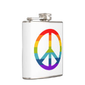 Rainbow Peace Sign Heupfles (Rechts)