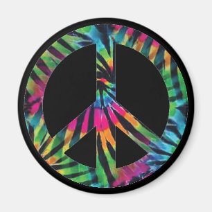 Rainbow Peace Sign Hippie Magnet Magneet