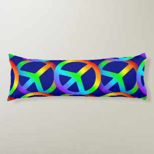 Rainbow Peace Sign Lichaamskussen