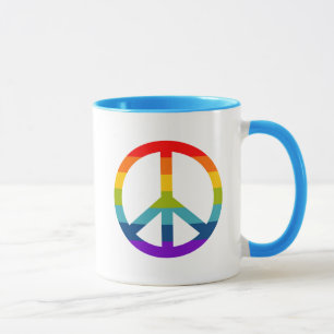 Rainbow Peace Sign Mok