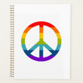 Rainbow Peace Sign Planner (Voorkant)