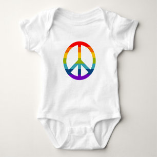 Rainbow Peace Sign Romper