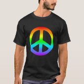 Rainbow Peace Sign Shirt (Voorkant)