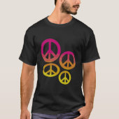 Rainbow Peace Signs T-Shirt (Voorkant)