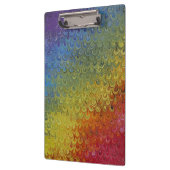Rainbow Peacock Marble Klembord (Links)