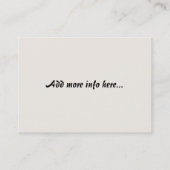 Rainbow Peacock Visitekaartje (Achterkant)