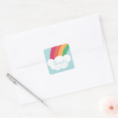 Rainbow pelffy nuage enfants merci pour sticker (Enveloppe)