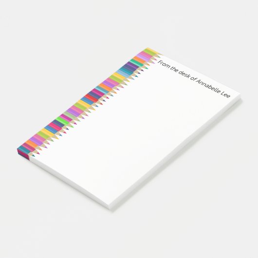 Rainbow Pencils Post-it® Notes (Schuin)
